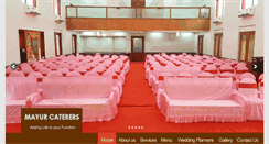Desktop Screenshot of mayurcaterers.net